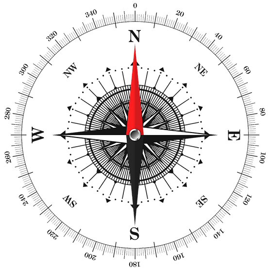 Boussole compass illustration